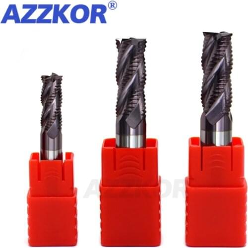 Milling Cutter Alloy Coating Tungsten Steel Tool Cnc Maching 4 Blade Roughing Endmills Milling Cutter Milling Cutter For Metal