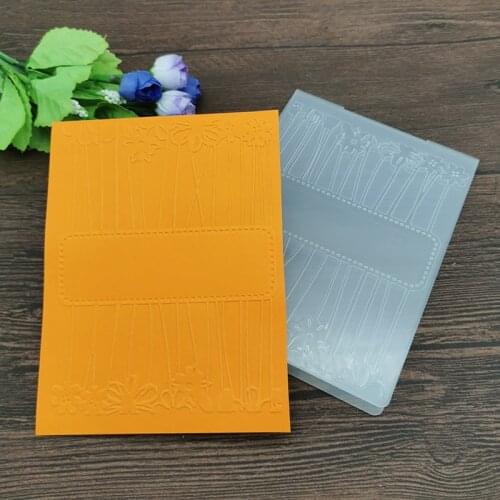 Pretty Flower message print DIY Plastic Embossing Folders for DIY Scrapbooking Paper Craft/Card Making Decoration Supplies