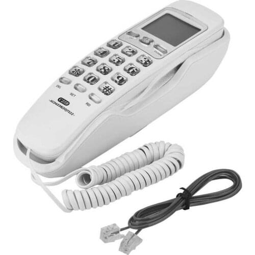 Mini Phione Last Number Redial Wall Telephone Call Records Checking Noise Cancelling Landline Wall Phones