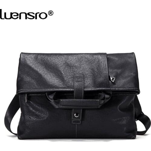 Multifunction Mens Crossbody Bag Vegetable Tanned Leather Men Bag Male Genuine Leather Shoulder Messenger Bags Men Handbag Tote