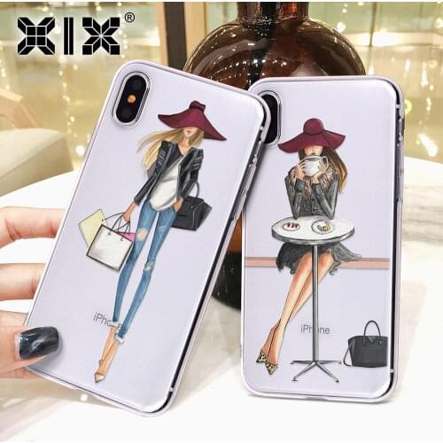 Ins Fashion Woman Girls Phone Case for iPhone 12 Pro Max mini Case Soft Silicone Covers Accessories for iPhone 11 Pro Max
