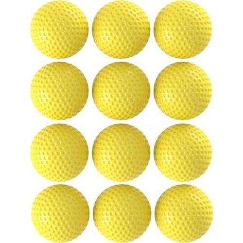 12 Pcs Practice Foam Golf Balls Dent Resistant, Limited Flight, Realistic Performance,perfect for Indoors and Backyard