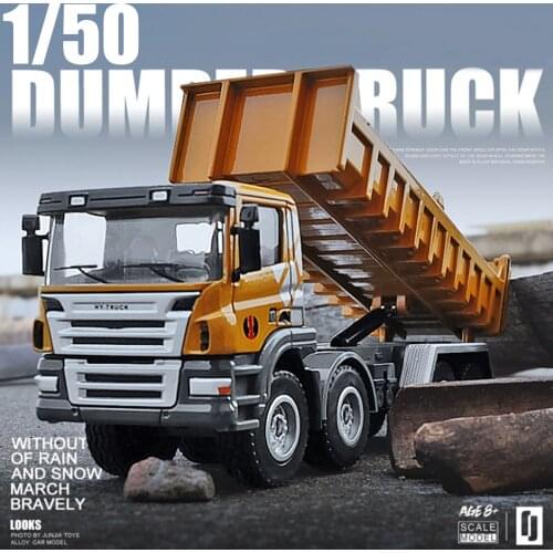 New 1:50 Alloy Truck Dump Truck Model,Site Dump Truck Transport Car Model,Wholesale Toys,Kids Gifts Free Shipping