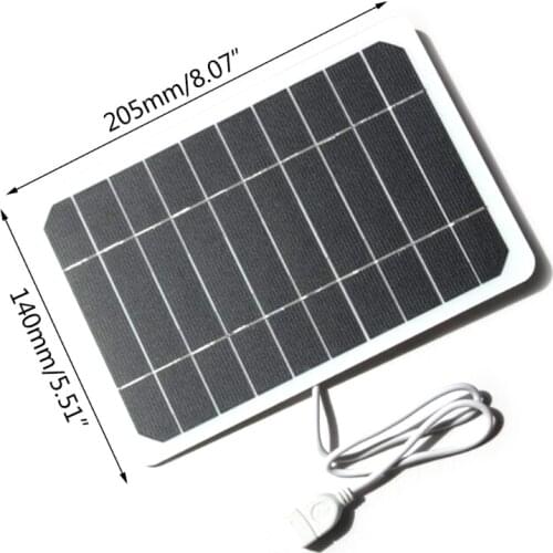 2021 New Outdoor Phone Battery Power Bank 5W Flexible Solar Panel with USB Port Camping Charging Battery for Mobilephone
