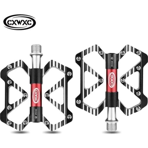 Mountain Bike Pedal MTB Pedal Bicycle Flat Pedals Aluminum Alloy Cycling Anti-skid 3 Bearings Platform Pedal Bicycle Accessories