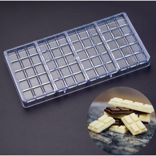 Transparent Chocolate Mold 21 Love heart Shaped Polycarbonate PC Chocolate Moulds Sweet Candy DIY Bakewarre Baking Mold Bakeware