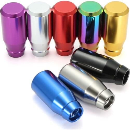 8cm Manual Automatic Gear Shift Knob Aluminum Alloy Shifter Lever Handle Stick w/Adapter Universal