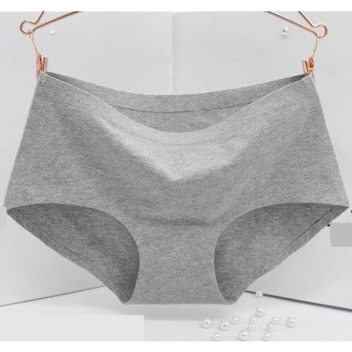 Sexy Women Panties Cotton Briefs Plus size Seamless Underwear Intimates For Ladies 11 COLORS