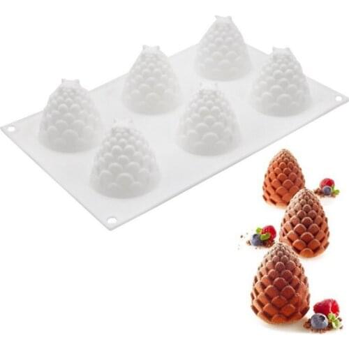 PineCones Silicone Mold Christmas DIY Party Cake Decorating Tools Chocolate Cupcake Baking Candy Fondant Mould Baking Tools