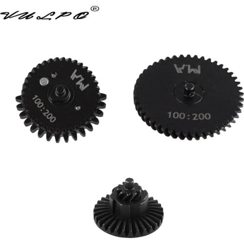 New Design 100:200 CNC steel cutting helical reinforcement super high torque Gear Set for. AEG gearbox 2/3 hunting accessories