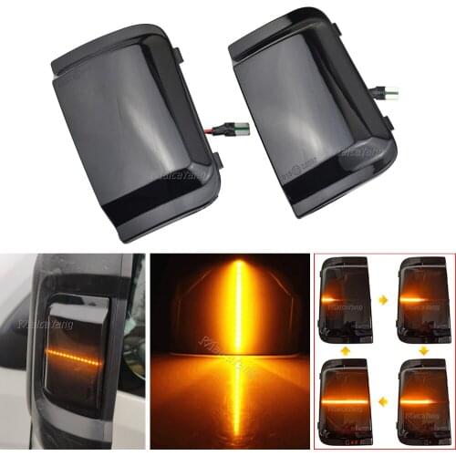 Rearview Car Side Mirror LED Turn Signal Light Dynamic Sequential Indicator Blinker For Peugeot Boxer Fiat Ducato Citroen Jumper