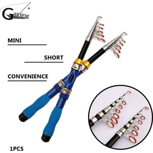 Mini Telescopic Fishing Rod Epoxide Resin Spinning Telescopic Fishing Pole Fishing Rods 1.0m 1.2m 1.5m 1.7m 1.9m 2.1m 2.3m