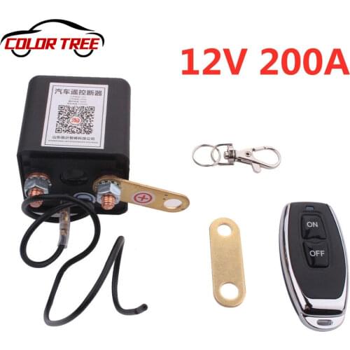 DC12V Universal Dual Battery Isolator Switch Relay Integrated For Motorcycle/Car/RV With Wireless Remote Control Disconnect