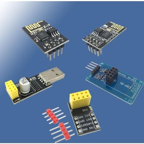 USB to ESP8266 WIFI module ESP-01 ESP-01S Remote Serial Port WIFI Sensor Transceiver Wireless Board V1.0 Breakout PCB Adapter