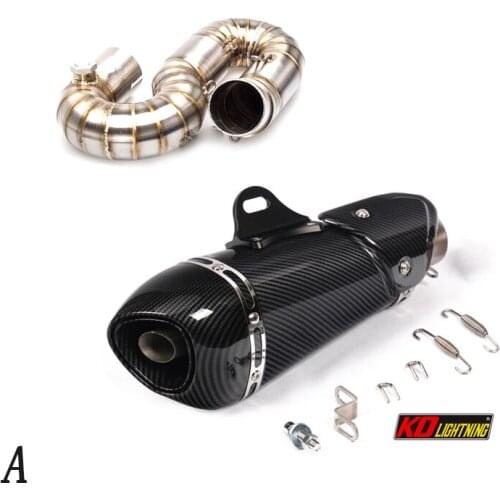 Slip On Motorcycle Exhaust Middle Link Tube And Tail Pipe Stainless Steel Exhaust System For Honda CBR1000 2008-2016
