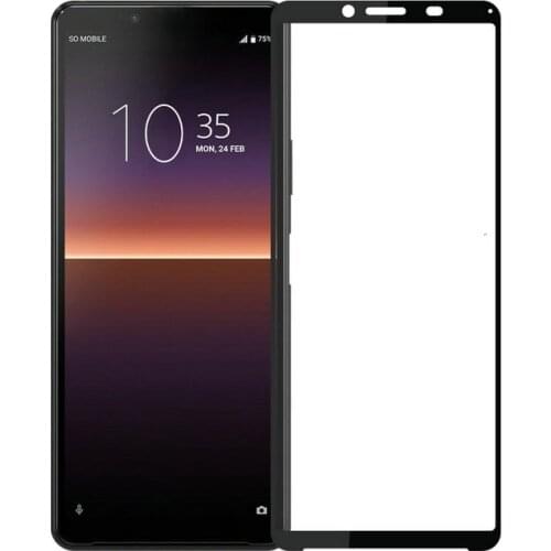 Full Glue Cover Tempered Glass Screen Protector Film for Sony Xperia 10 II 2 10m2 Mark II MK II XQ-AU51 XQ-AU52