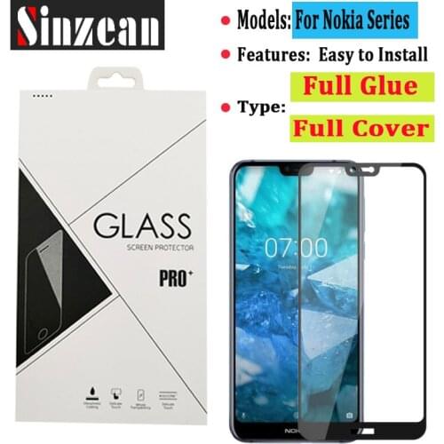 100pcs For Nokia 7.3/3.2/4.2/7.1 Plus/8.1 Full cover tempered glass For Nokia 1/8.1 Plus 2.5D Full Glue Screen Protector Film
