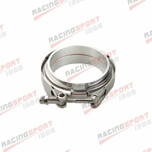 2.5" V-Band Vband Clamp Aluminum Flange Turbo Intercooler Piping Kit
