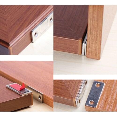 5 Set Stainless Steel Magnetic Door Catch Heavy Duty Magnet Latch Cabinet Catches Cabinets Shutter Closet Furniture Door