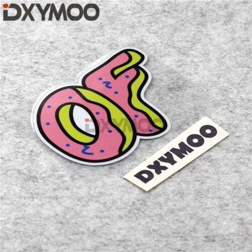 Car Styling Vinyl Tape Sweet Donut OF Dessert MOTO GP Races Motorcycle Stickers 3M 12x9cm