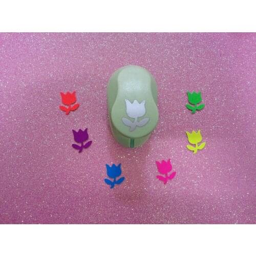 Free ship 1 inch tulip flower craft punch for Scrapbook handmade flower punch eva foam maker scrapbook punchers paper punch