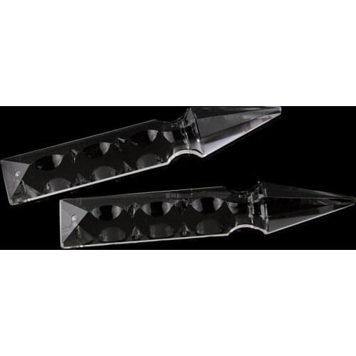 Camal 10pcs 100MM Rocket Head Drop Crystal Pendant Prism Lamp Lighting Part Hanging Chandelier Suncatcher Wedding Party