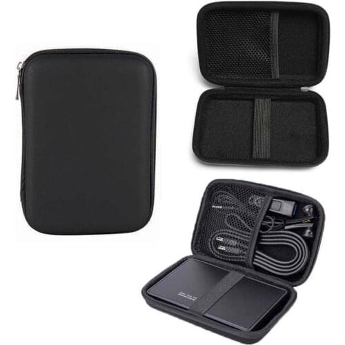 NEW 2.5" HDD Bag External USB Hard Drive Disk Carry Usb Earphone Case Bag Case Pouch Disk Mini For PC Cable Cover Laptop Ha V1T6