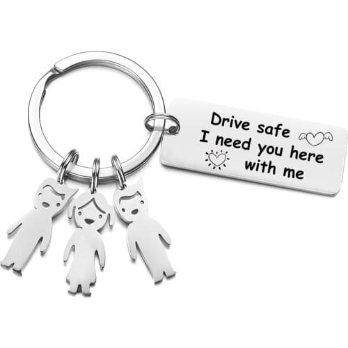 Customized Name Adjustable Keychains for Kids Gift Family Present 304 Stainless Steel Key Rings Free Engraving