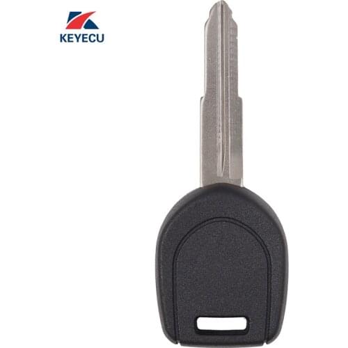 KEYECU Uncut MIT11R Blade Transponder Ignition Key 4D61 for Mitsubishi Outlander Lancer Shogun Pinin 2003-2006