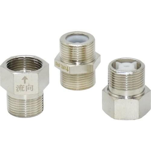 Brass 3/4" Male Female Thread Check Valve Connector 1-Way Valve For Water Tank Water Heater Toilet 1pcs