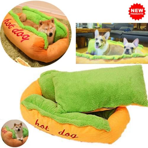 Hot Dog Bed various Size Large Dog Lounger Bed Kennel Mat Soft Fiber Pet Dog Puppy Warm Soft Bed House Product For Dog And Cat