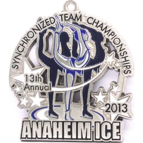 Ice Dancing Enamel medal low price Silver Award Souvenir Medal of Freedom Masters