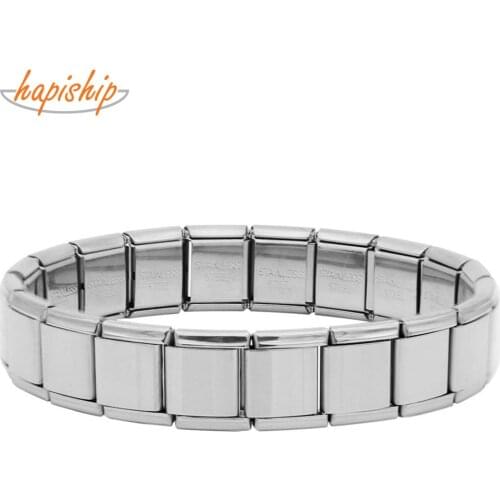 Hapiship 2019 Top 13mm Width Men Stainless Steel Color Bangle Bracelet Men Charm New Design Bracelet Male Sport G116