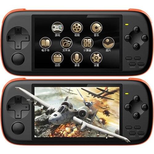 Handheld Game Console 4.3 Inch IPS HD Screen Game Machine 128-bit Retro Arcade Game Controller Joystick