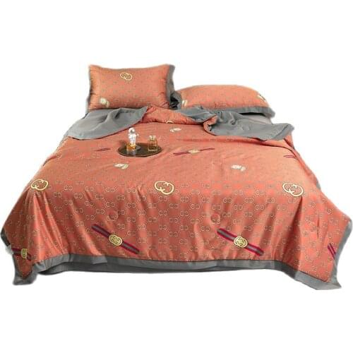 2021 Luxury Soft Quilt Single Double Blanket Household Bedding Comforter