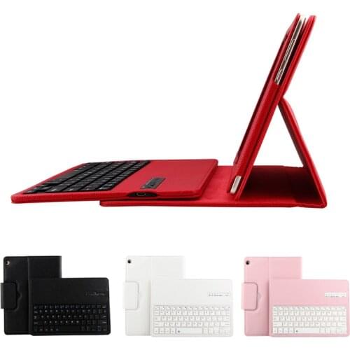 Luxury Smart Case for Huawei MediaPad M3 Lite 10 Bluetooth Keyboard Case PU Leather Flip Cover for Huawei M3 10.1'' Tablet Stand