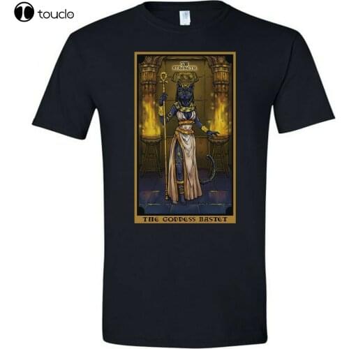 The Goddess Bastet Strength Tarot Card Shirt Egyptian Bast Cat Witch Clothing
