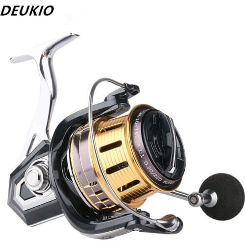 New Fishing Reel Metal Spool Spinning Reel Non-gap Spinning Wheel Drag 5+1 BB Surfcasting Reel Fishing Tackle Sea Tools Peche