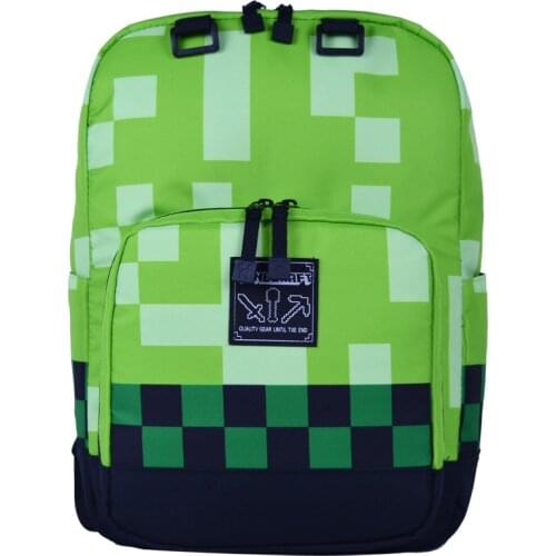 New Teenager School Bag Boys Girls Schoolbag Children Backpack Green Printing Anime Style Rucksack