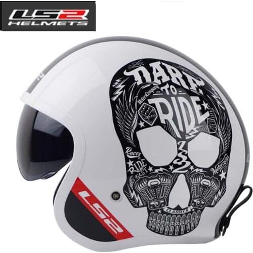 3/4 Face chopper motorcycle OF599 helmet with Built-in sun visor,motorbike moto motocross jet spitfire scooter helmet M L XL XXL