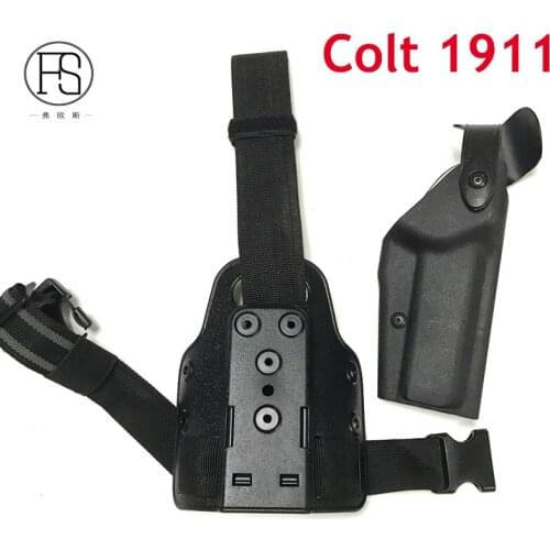 Tactical Pistol Leg Holster Colt 1911 Gun Holster Military Hunting Army Gun Thigh Holster Gun Carry Hand Gun Accessories