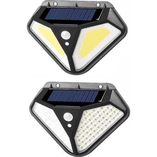 50/102 LED Solar Light Outdoor Solar Garden Lamp Powered Sunlight Waterproof PIR Motion Sensor Street Light Wall Led Light