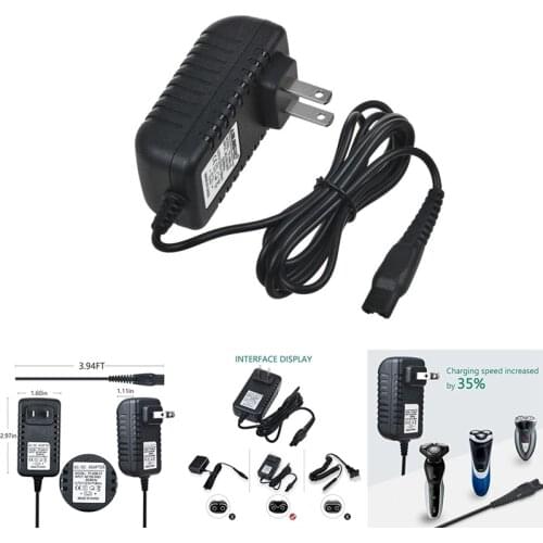 5.4W 15V/0.36A Shaver Power Adapter Charger for Shaver HQ8505 AT790 AT810