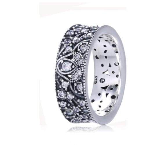 925 Sterling Silver Pandora Ring Women Fashion Jewelry Vintage Style Ring Female Fit Girls And Couple Engagement Wedding