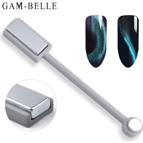 1 PC New Double-headed Magnetic Plate Magnet Pen Nail Art DIY Tool for All Magic 3D Cat Eyes Magnet Nail Gel Polish