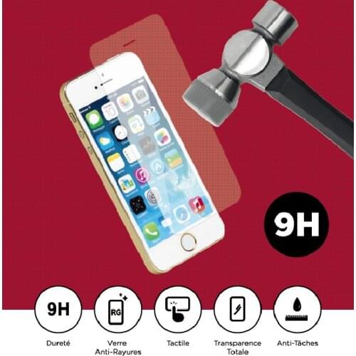 3 pcs VNSTRIP 0.3mm Hight Clear Tempered Glass film for Apple 5 9H 2.5D Curved anti-scratch Screen Protector for iPhone5