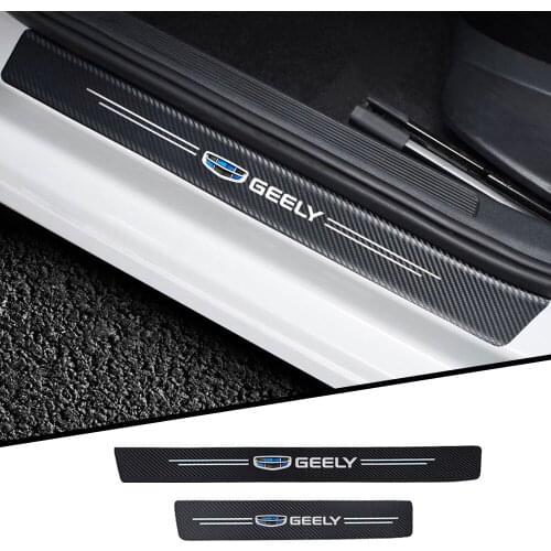 4Pcs Car sticker Interior decoration of the car door For Geely emgrand ec7 ec8 ck atlas ck2 ck3 gt gc9 accessories