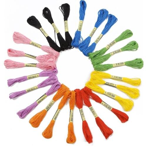 5/10/20/50pcs Cross Stitch Thread Floss Cross Stitch DIY Cotton Sewing Skeins Embroidery Thread Floss Kit Sewing Tools