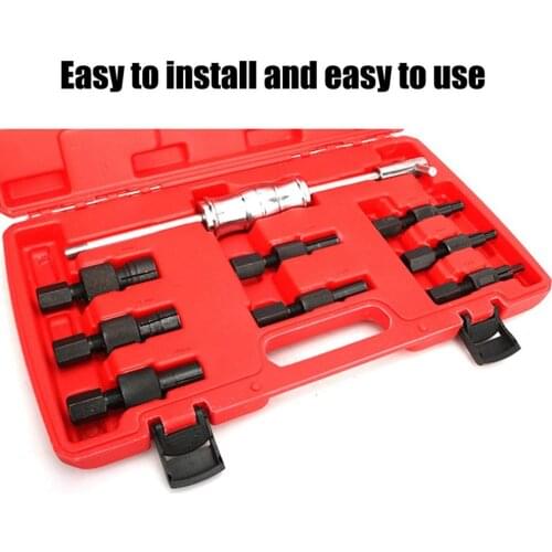 9PCS Blind Hole Kit Slide Hammer Pilot Internal Bearing Puller Bearing Extractor Removal Kit Durable Professional Kits