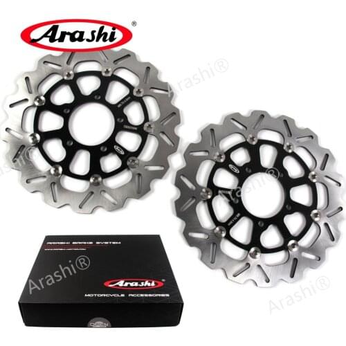 Arashi 1 Pair For KAWASAKI ZZR1400 ABS 2006 - 2020 CNC Front Brake Disc Rotors ZZR-ABS ZZR 1400 2014 2015 2016 2017 2018 2019